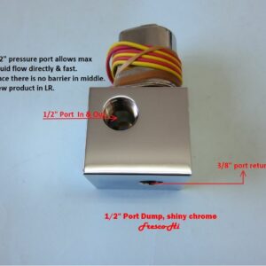 Lowrider Hydraulics 1/2″ Port Dump, 24v, Dc, Bypass/quick Flow, Hopping, Chevy