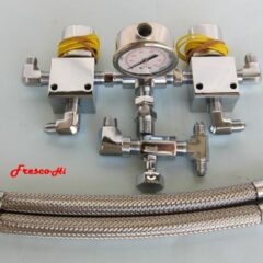 Lowrider Hydraulics Two Side Dump Kit W/gauge, Chrome Finished, Shiny, Pro Level