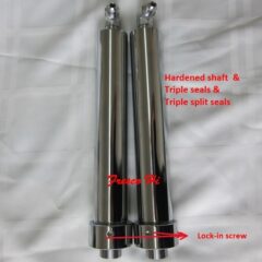 Lowrider Hydraulics 8″ Chrome Cylinders (fat), Lock-in Screw, Triple Seals