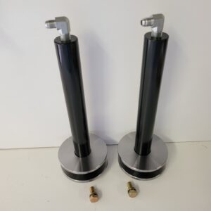 Lowrider Hydraulics Cylinders 1o” Reg Fat Black W/ Shallow Cups N Donuts Kit