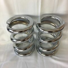 Lowrider Hydraulics Chrome 2 Ton Coils Spring Pre Cut, 2 Flat Edges, Chevy, New