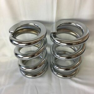 Lowrider Hydraulics Chrome 2 Ton Coils Spring Pre Cut, 2 Flat Edges, Chevy, New
