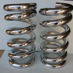 Lowrider Hydraulics 3.75 Ton Coil Springs, Full Stack, One Flat Edge, Chrome
