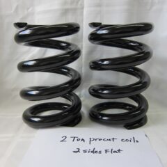Lowrider Hydraulics 2 Ton Coil Springs  Precut, Machine-cut 2 Flat Edges, Black