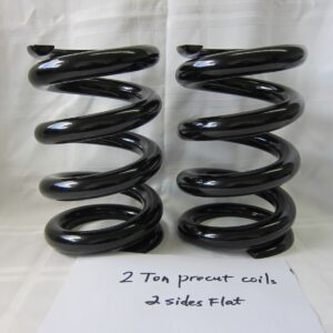 Lowrider Hydraulics 2 Ton Coil Springs  Precut, Machine-cut 2 Flat Edges, Black