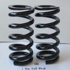 Lowrider Hydraulics 1 Ton Coil Springs, Full Stack, 1 Flat Edge, Black, Impala