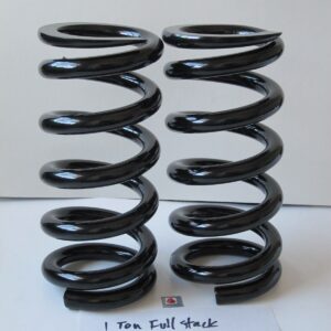 Lowrider Hydraulics 1 Ton Coil Springs, Full Stack, 1 Flat Edge, Black, Impala