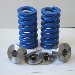 Lowrider Hydraulics Hopping Mini Coil Springs Blue, Hd, & Cups & Donuts & Bolts