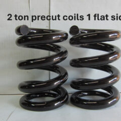 Lowrider Hydraulics 2 Ton Coil Spring Precut, Machine-cut, 1 Flat Edge