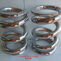 Lowrider Hydraulics 3 Ton Coils Spring Pre Cut, Flat Edges, Chrome