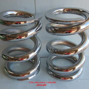 Lowrider Hydraulics 3 Ton Coils Spring Pre Cut, Flat Edges, Chrome