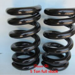 Lowrider Hydraulics 5 Ton Coil Spring, Full Stack, Flat Top Edge, Black, Hopping