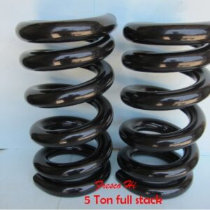 Lowrider Hydraulics 5 Ton Coil Spring, Full Stack, Flat Top Edge, Black, Hopping