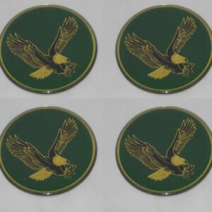 # 4 – Green Bird Eagle Logo Wheel Rim Center Cap Round Decal Sticker 1-3/4″ 44mm