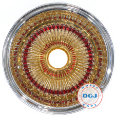 Dgj Wheels 15×8 Rev 100 Spokes Candy Red & Gold Lowrider Wire Wheel Rims