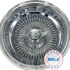 15×10 Reverse 100 Spokes All Chrome Lowrider Wire Wheel Rims