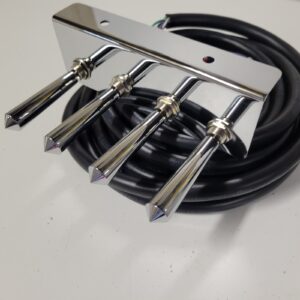 Lowrider Hydraulics Switch Pre-wired 2-pump +3 Dumps Chrome F-b-bl-br  Kit 17 Ft