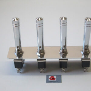 Lowrider Hydraulics Or Air Bag 3-prong Hd Switches, Panel & Chrome Extensions