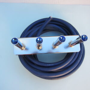 Lowrider Hydraulics Toggle Switch & Panel & Wire & Blue Extension Kit