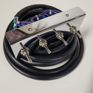 Lowrider Hydraulics Switch Pre-wired 3 Pump+3 Dump  F B Bc Bc Chrome Plate  17ft