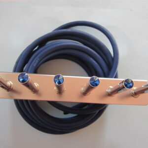 Lowrider Hydraulics Toggle Switch & Panel & Wire & Extension Blue Kit