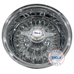 Dgj 14×7 Rev 72 Cross Lace Diamond Spokes All Chrome Lowrider Wire Wheels