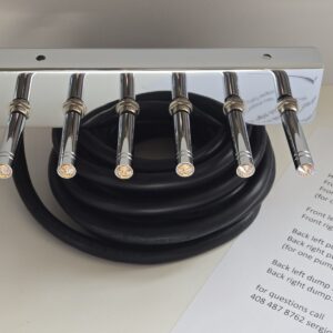 Lowrider Hydraulics Switch Kit  Prewired Fbss  3 Wheel Chrome/vanilla Gold Ext