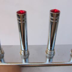 Lowrider Hydraulics 3 Prongs Switch & 4 Hole Panel & Red Extension Kit