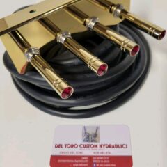 Lowrider Hydraulics /air Ride Suspension Switch Prewired Fbss  Gold /gold Red