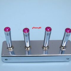 Lowrider Hydraulics Carling Switch, 4 Hole-panel, Magenta Extension Kit W/key