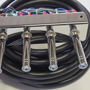 Lowrider Hydraulics /air Ride Suspension Prewired Fbss Switch Ice Blue Jewels