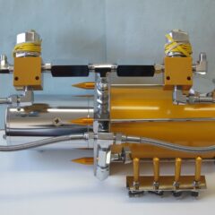 Lowrider Hydraulics Orange Yellow & Chrome Pump Setup Kit, Clean Look