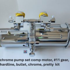 Lowrider Hydraulics Chrome Pump Comp Motor #11 Gear, Hardline, Bullet, Neat Kit