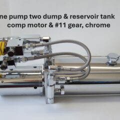 Lowrider Hydraulics Chrome 1 Pump 2 Dump #11 Gear, Comp Motor Reservoir Tank Hop