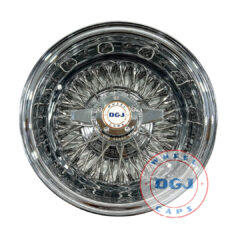 13×7 Zenith Style Rev 72 Cross Lace Chrome Stainless Steel Lowrider Wire Wheels