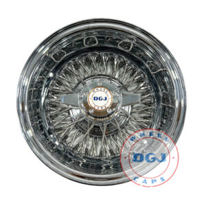 13×7 Zenith Style Rev 72 Cross Lace Chrome Stainless Steel Lowrider Wire Wheels