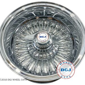 DGJ 13×7 Rev 72 Straight Lace All Chrome Lowrider Wire Wheel Rims