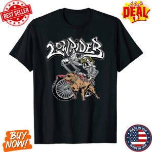 Men’s Lowrider Skull Graphic T-shirt – Chicano Style Biker Art Tee Size S-5xl