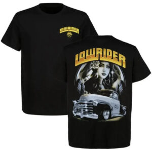 Lowrider T-shirt, Chicano Girl & Classic Lowrider Truck Graphic